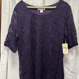 Purple Lace Top